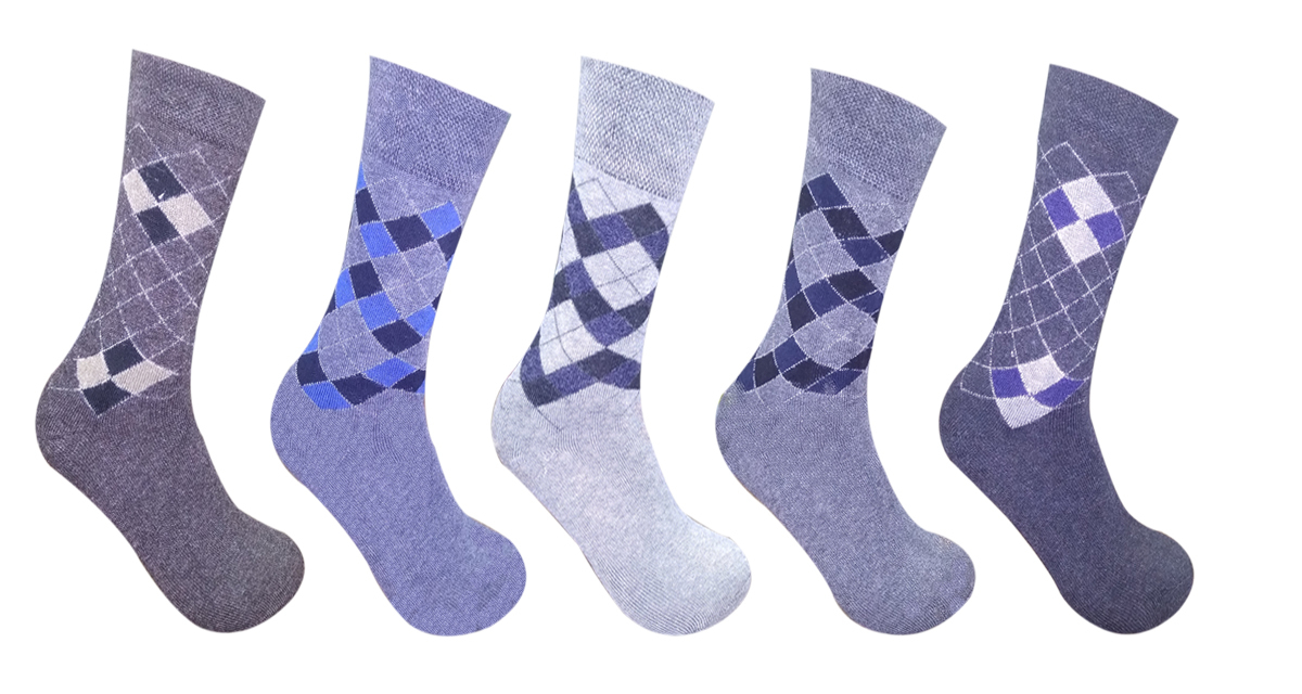 Warm Woolen Multicolored Socks For Men