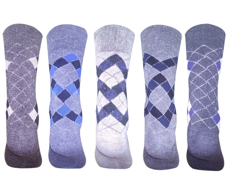 Warm Woolen Multicolored Socks For Men