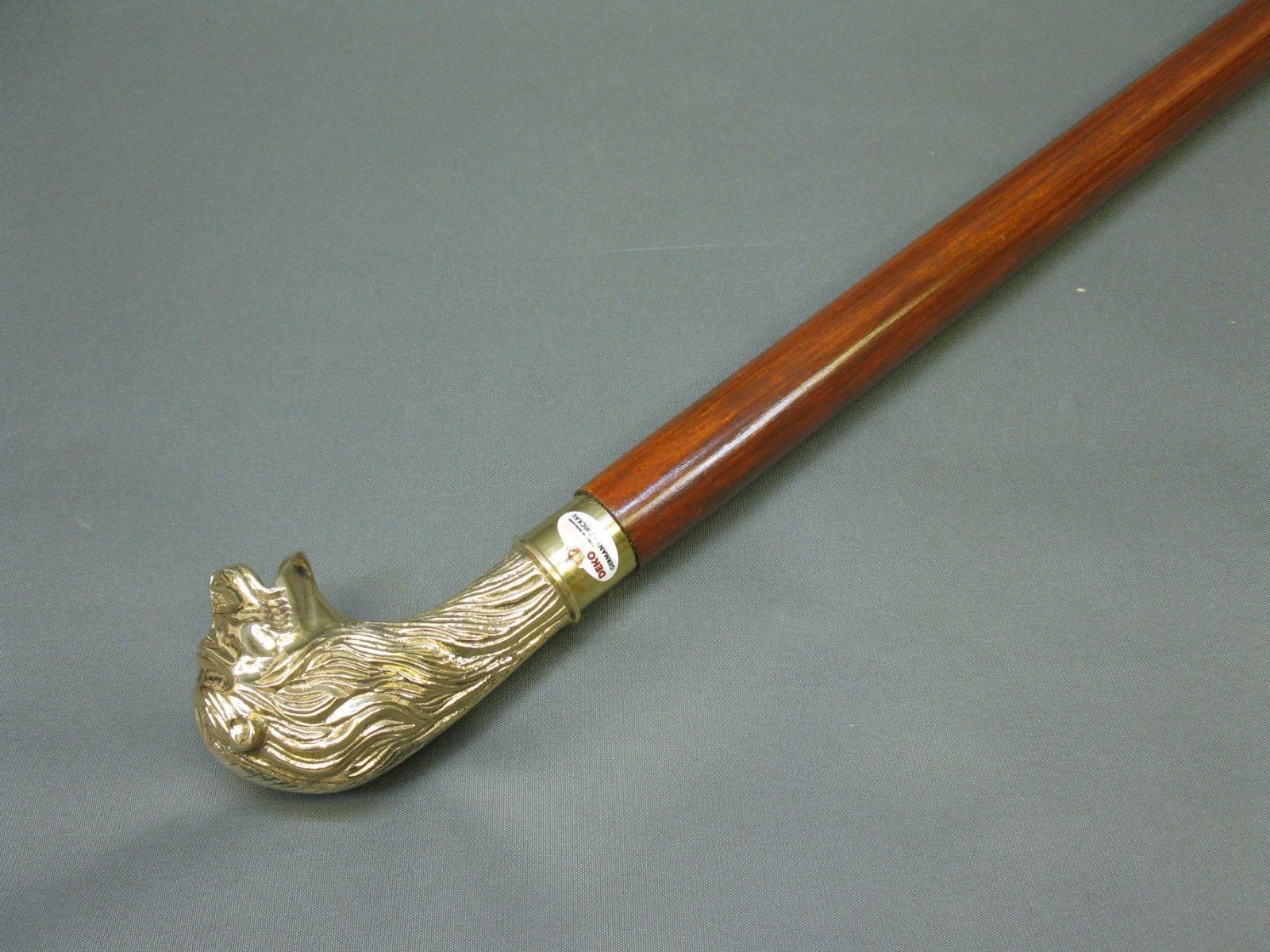 Designer Brass Victorian Lion Head Handle Style Vintage Wood Walking Stick Cane