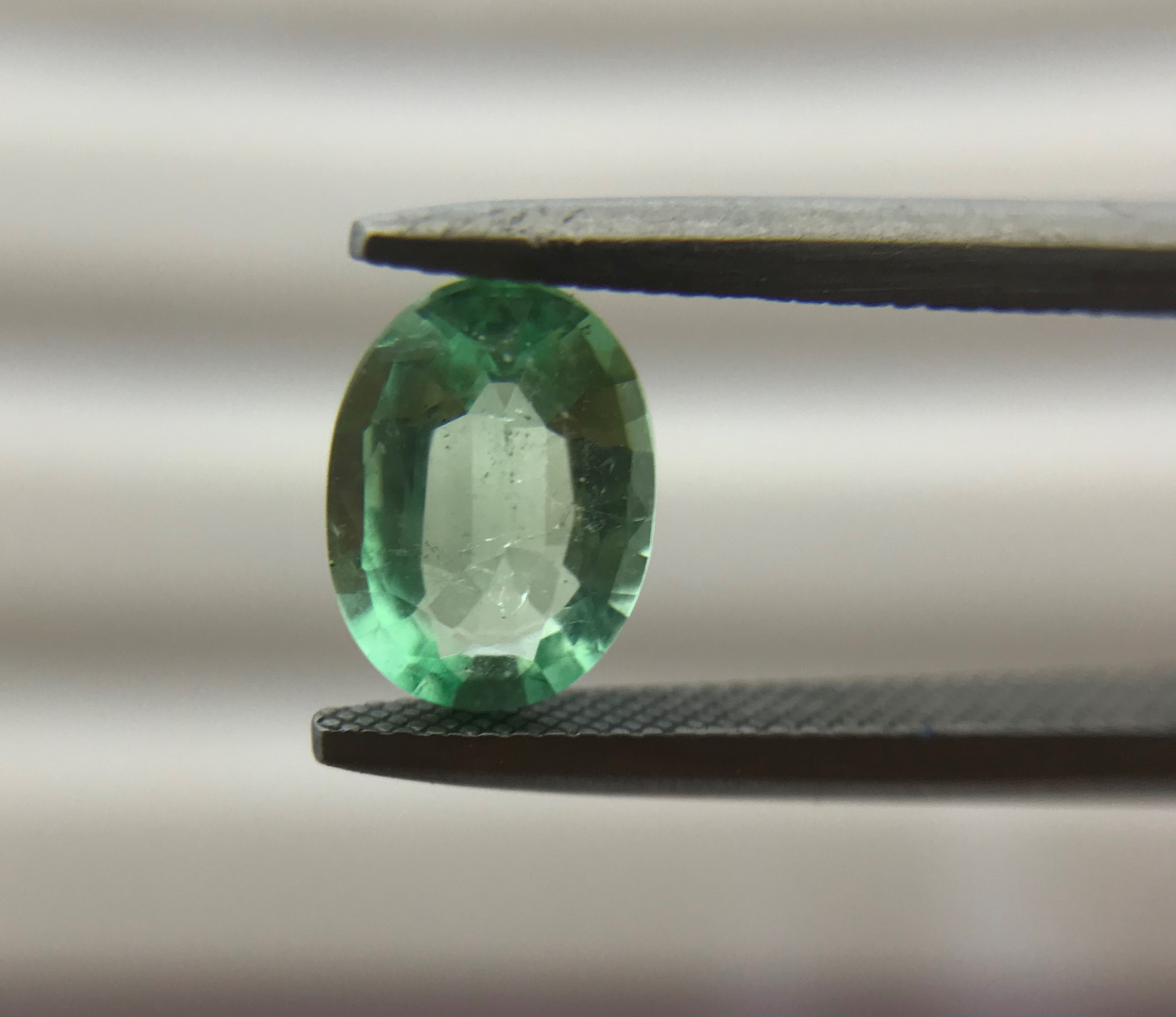 Natural Colombian Emerald - Oval Cut 7.5x5.5mm, 0.83cts Eye Clean Gemstone, Aaa Grade With Oiling Treatment