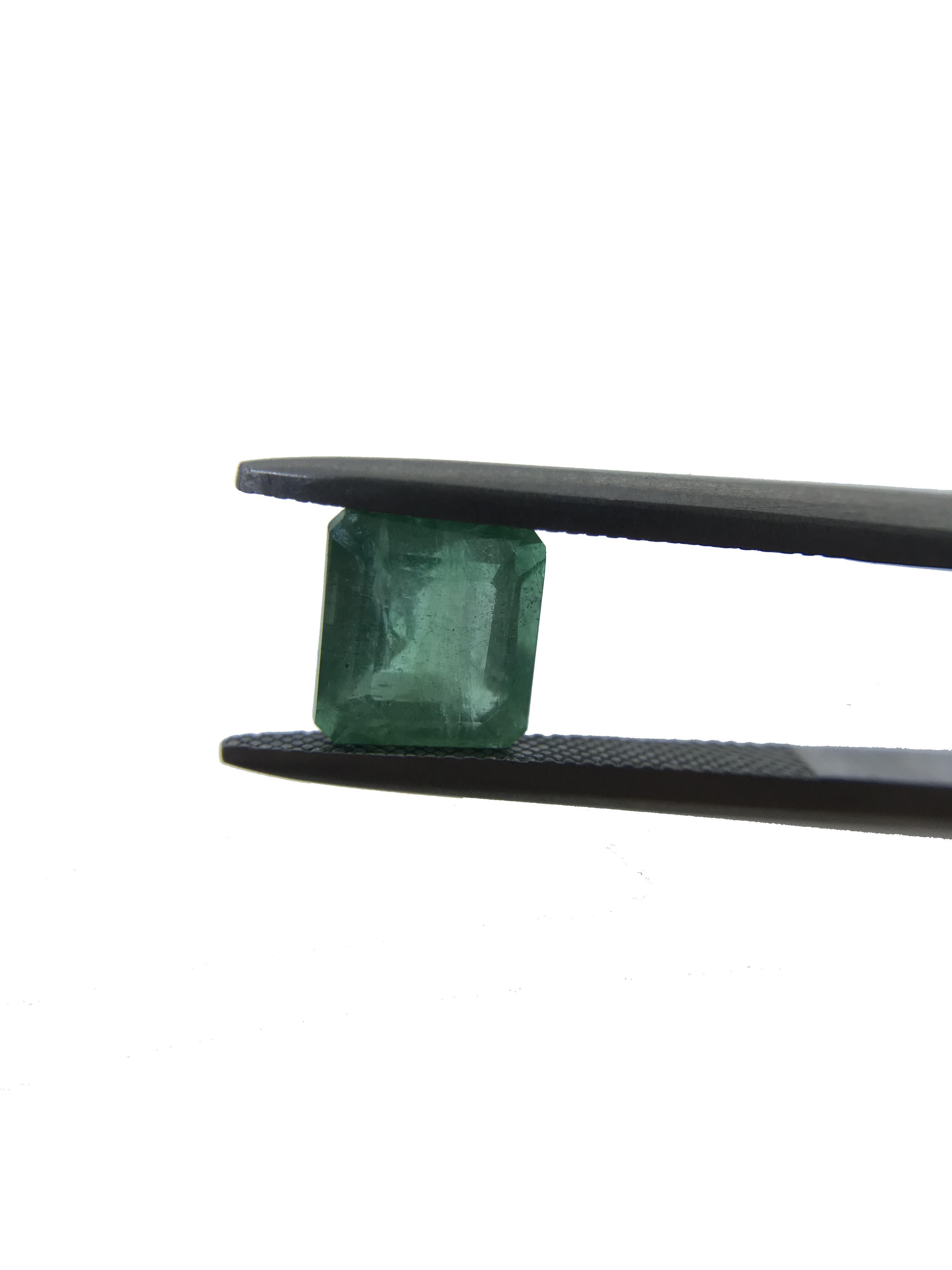 1.55cts Natural Zambian Emerald Eye Clean Octagon Cut Faceted Loose Gemstone Size: 6.5x6mm