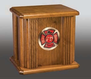 Polishing Bud Rose Wood Cremation Urn