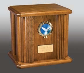 Polishing Bud Rose Wood Cremation Urn