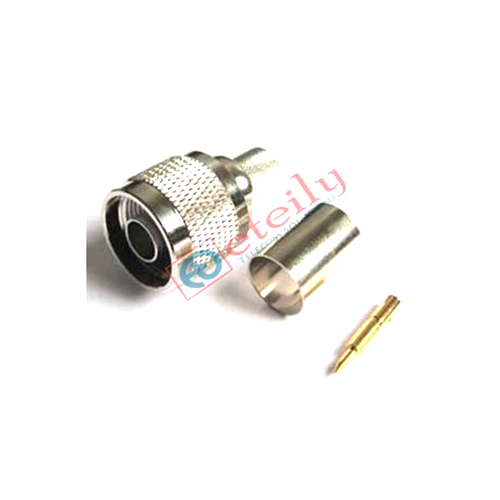 LMR 400 Connector - Silver Material, 15-20 Grams Weight | Durable Cable Connector for Enhanced Connectivity