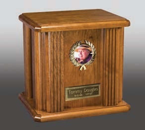 Polishing Poker Wood Cremation Urn