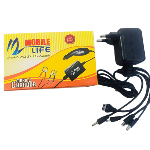 5 Pin Mobile Charger - Plastic Body, Heat Resistant, Seamless Finish | Designed to Charge All Android Phones with Comfort and Security