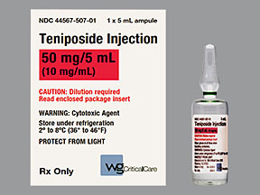 Teniposide Injection Dosage Form: As Per Doctor'S Suggestion
