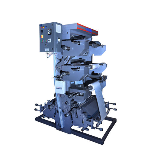 लाइट ब्लू 2 कलर फ्लेक्सोग्राफिक प्रिंटिंग मशीन
