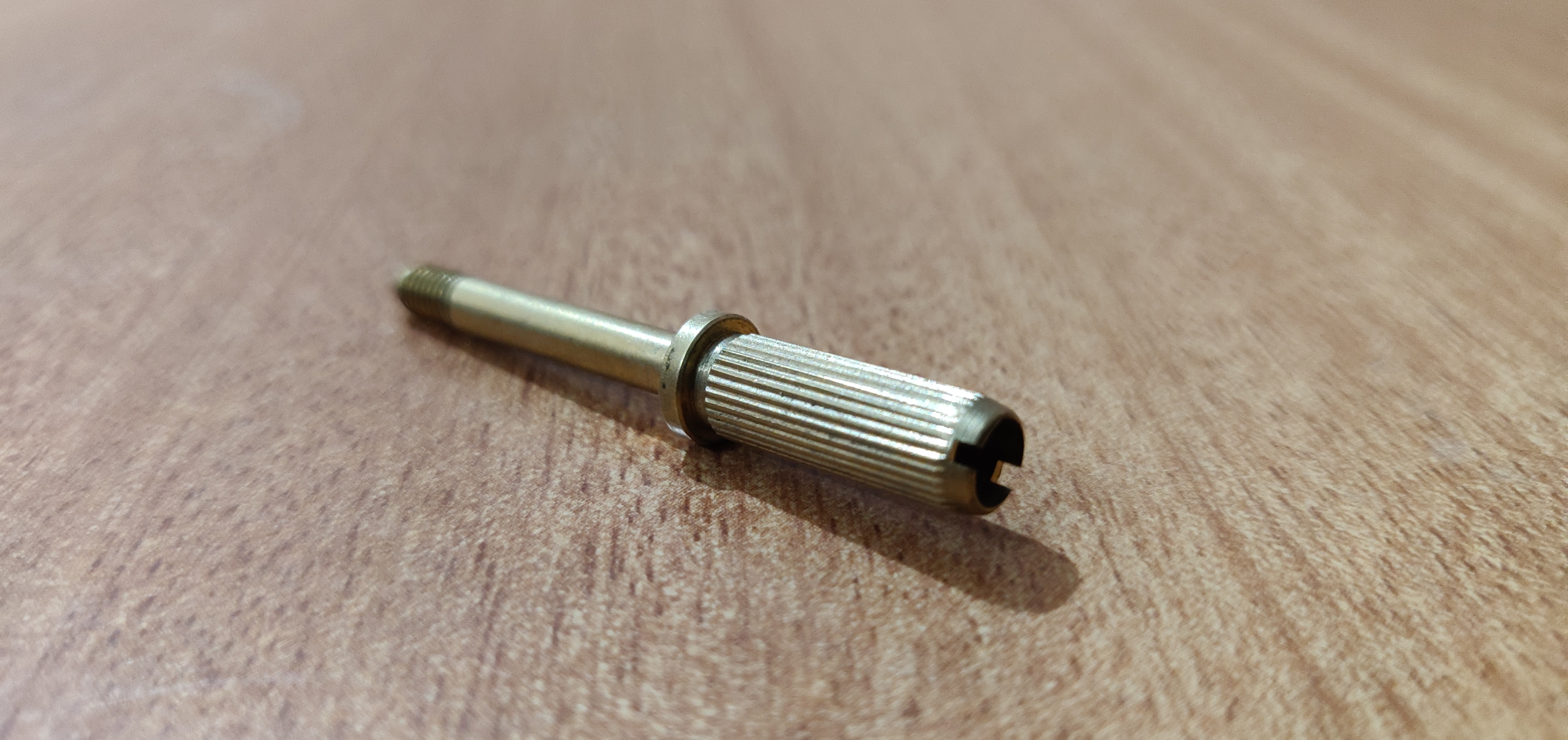 Turning Brass Threaded Pin