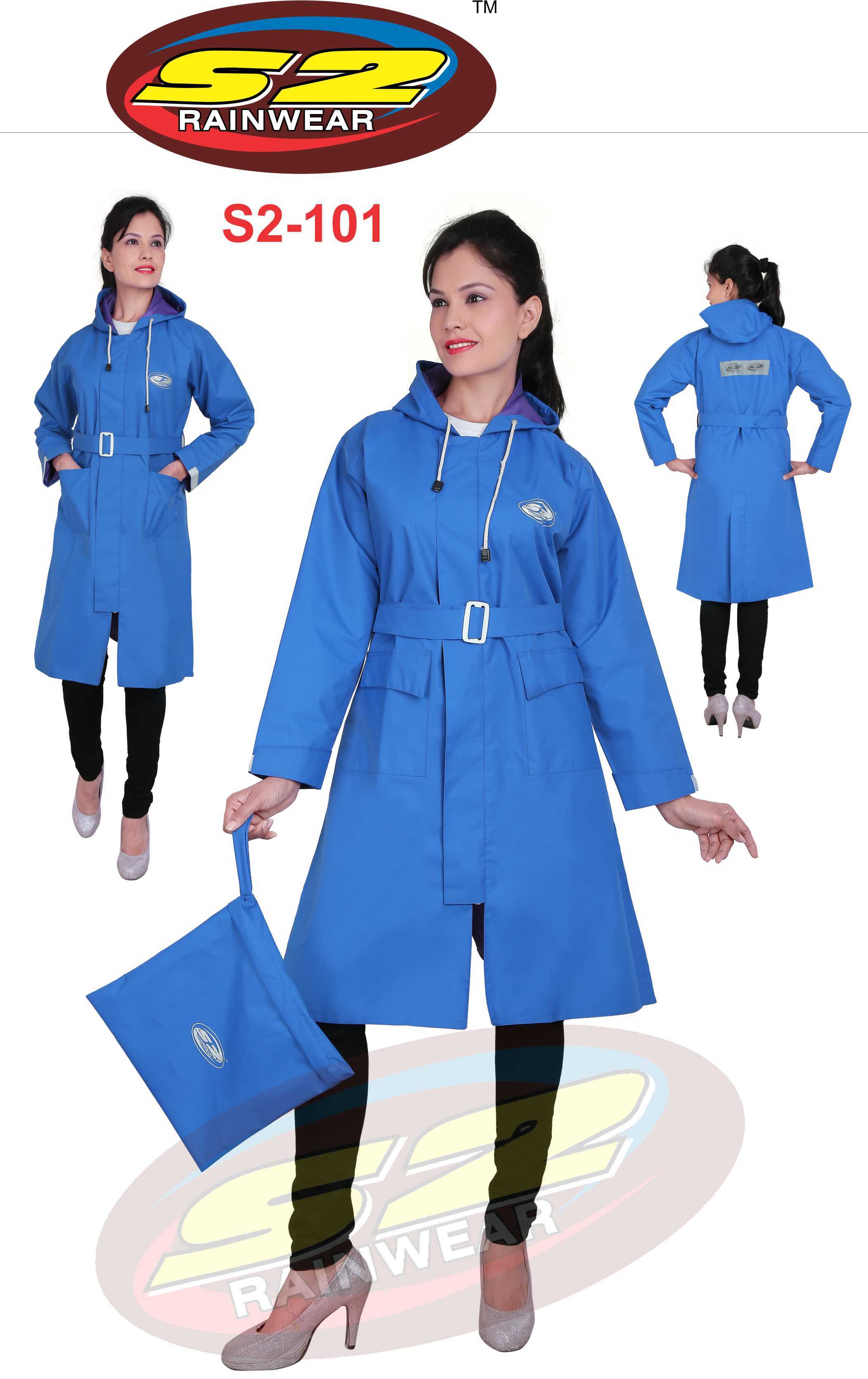 Ladies Rain Coat - Color: Assorted