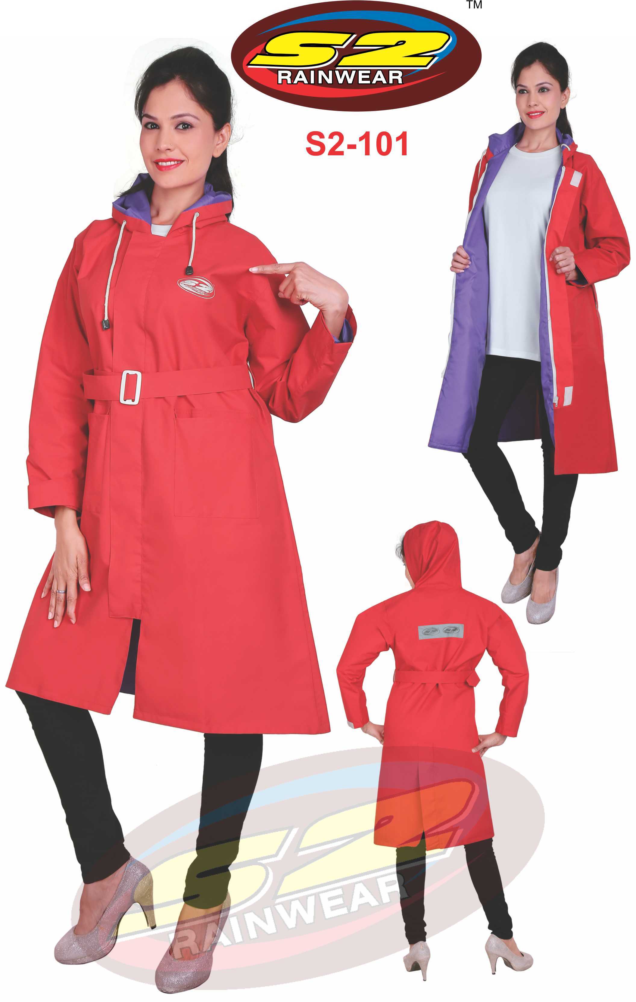 Ladies Rain Coat - Color: Assorted