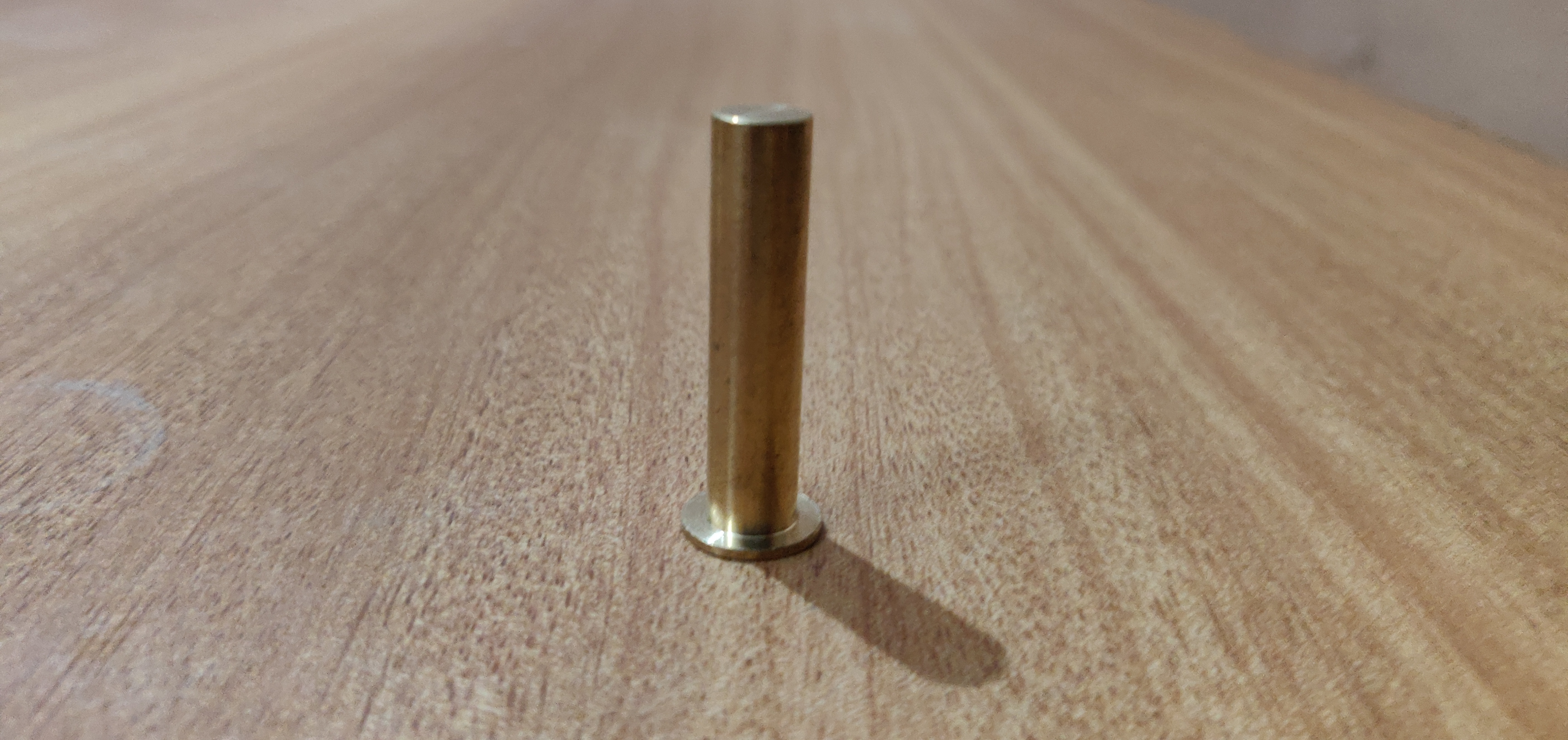 Turning Brass Flate Head Pin