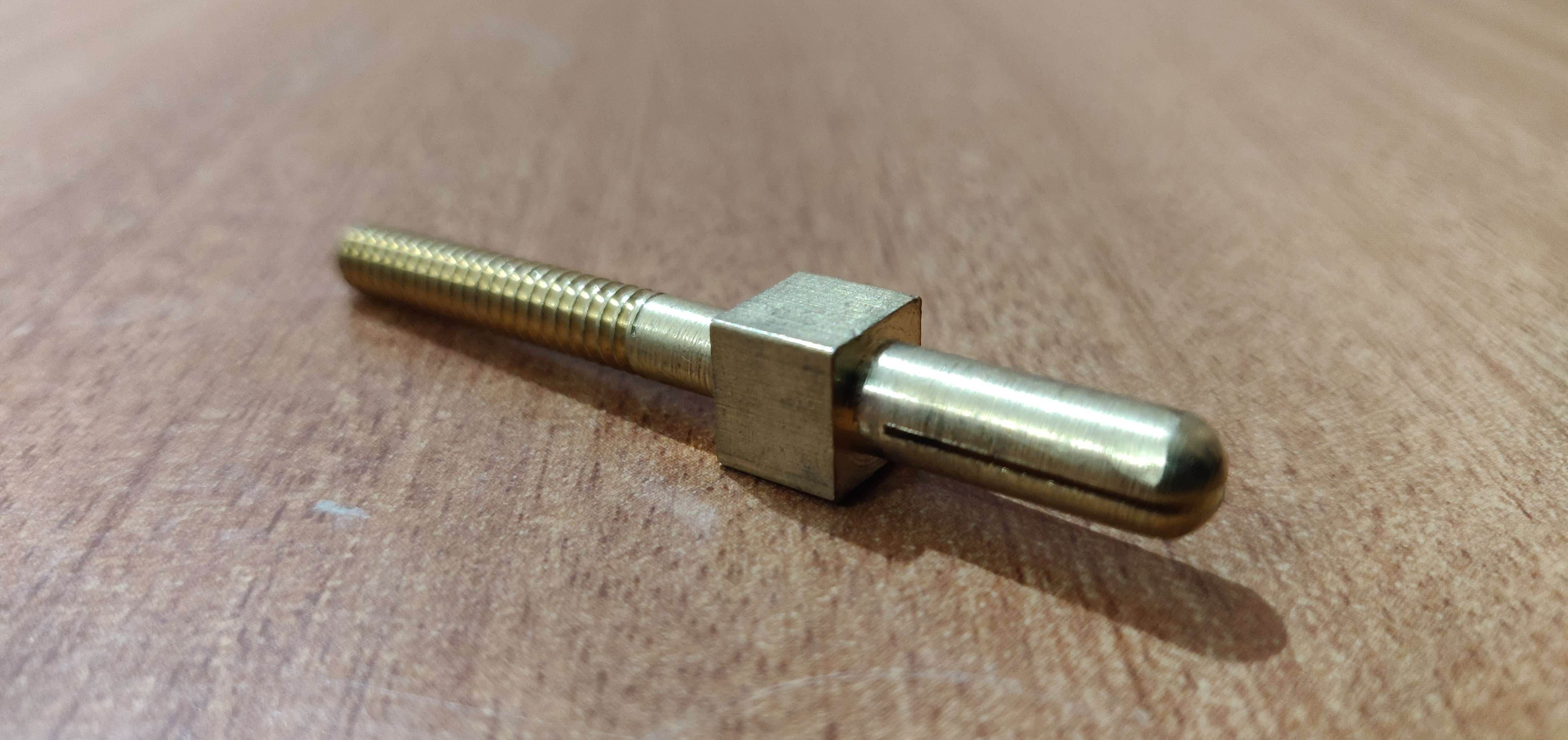 Turning Brass Connector Pin