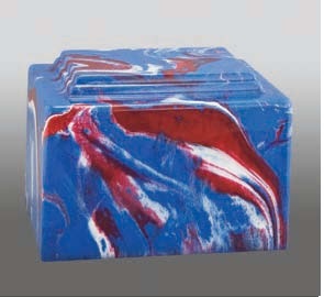 Black & White Bud Stem Rose Aluminum Cremation