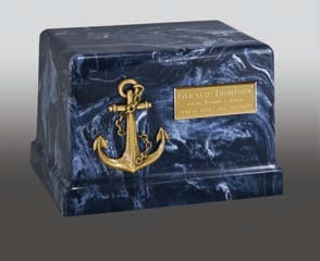 Novarro Ii Marine Corps Urn - Metal Custom Size Green Finish | American Religious Style