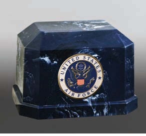 Novarro Ii Marine Corps Urn - Metal Custom Size Green Finish | American Religious Style