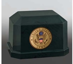 Novarro Ii Marine Corps Urn - Metal Custom Size Green Finish | American Religious Style