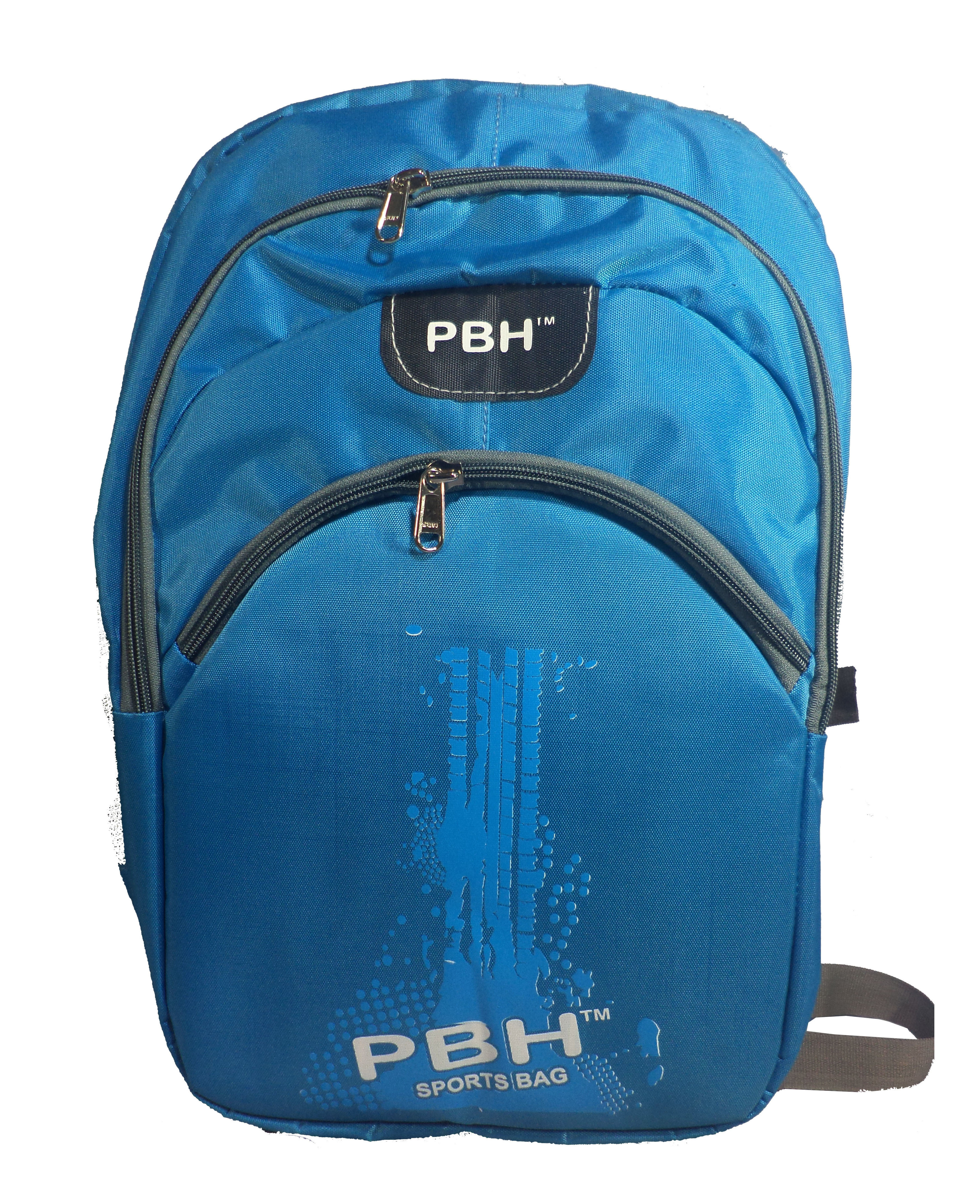 Integrated Rain Cover Backpack - Fabric, 18x14x13 Inches, Black And Blue | Waterproof, Adjustable Straps, 6 Compartments, Padded Handle, Laptop Pocket, Detachable Rain Cover