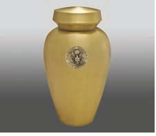 Gold Arlington Silver Air Force Metal Urn