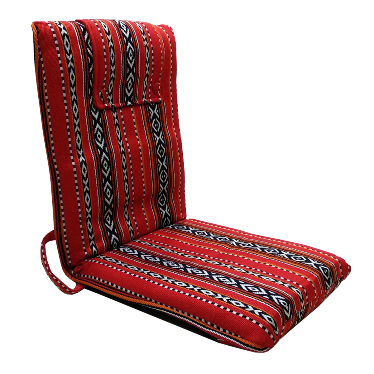 Kawachi Easy Floor Chair - High Quality Memory Foam, 50cm X 42cm X 55cm, Red - Adjustable Backrest, Portable Design, Perfect For Meditation And Gaming