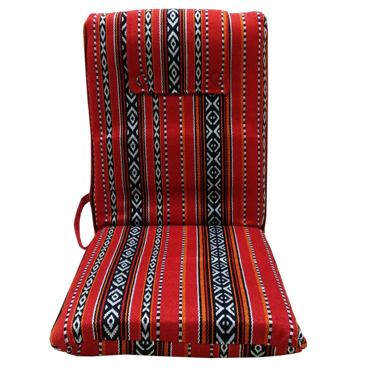 Kawachi Easy Floor Chair - High Quality Memory Foam, 50cm X 42cm X 55cm, Red - Adjustable Backrest, Portable Design, Perfect For Meditation And Gaming