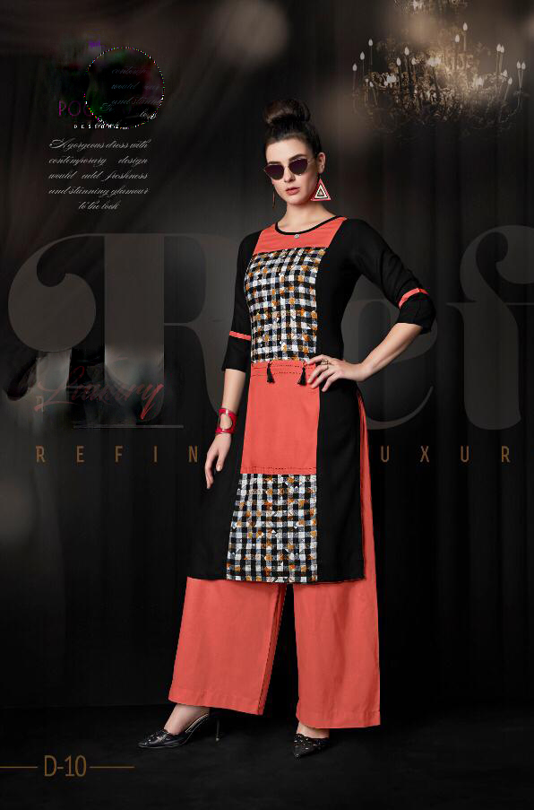 Latest Collection Kurta Palazzo Set - Cotton Rayon Blend, Sizes M-l-xl-xxl | Breathable, Quick Dry, Stylish Printed Kurtis For Women
