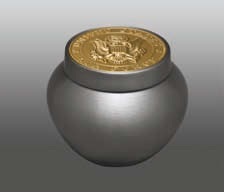 Gold Tempus Token 2 Inch Goldtone Air Force