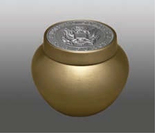Gold Tempus Token 2 Inch Goldtone Air Force