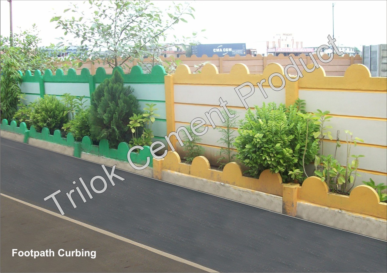 Rcc Pre Cast Pre Stressed Compound Wall - Custom Size Panels & Columns | Eco-friendly Cement And Sand Material, Painted Finish For Boundary Integrity