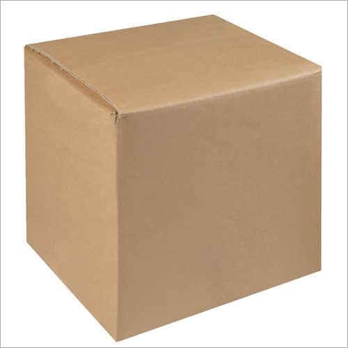 Plain Corrugated Carton Box - Corrugated Paper, 8-12 Inch Size, Cream Color | Square Shape, Customized Options Available