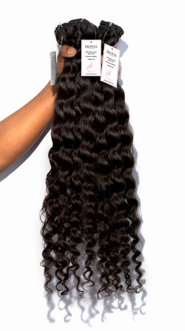 Black Single Drawn Remy Human Indian Hair