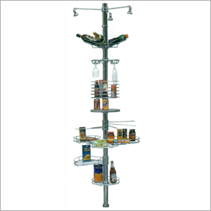 Pole bulk storage rack