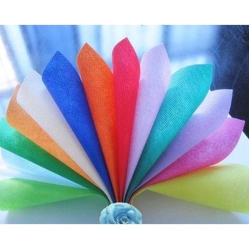 Multi Colored Non Woven Fabrics - Polypropylene Spunbonded, GSM 40 to 250 | Use for D-Cut, U-Cut, Carry Bags, Colors: All Sizes, Plain Design