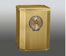 Metal Reflection Ii With Silver Flag