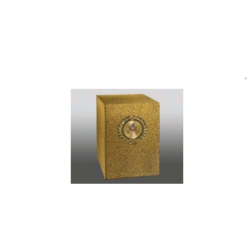 Gold Victory Army Cube Cremation Urn