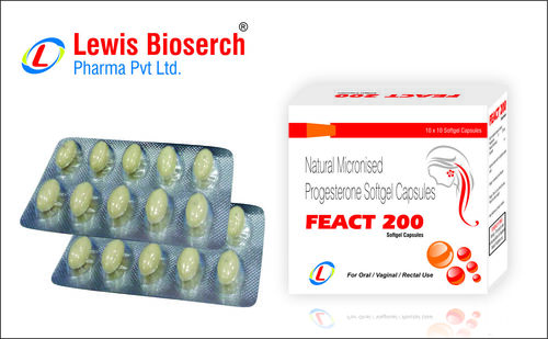प्राकृतिक और माइक्रोनाइज्ड प्रोजेस्टेरोन सॉफ्टजेल कैप्सूल