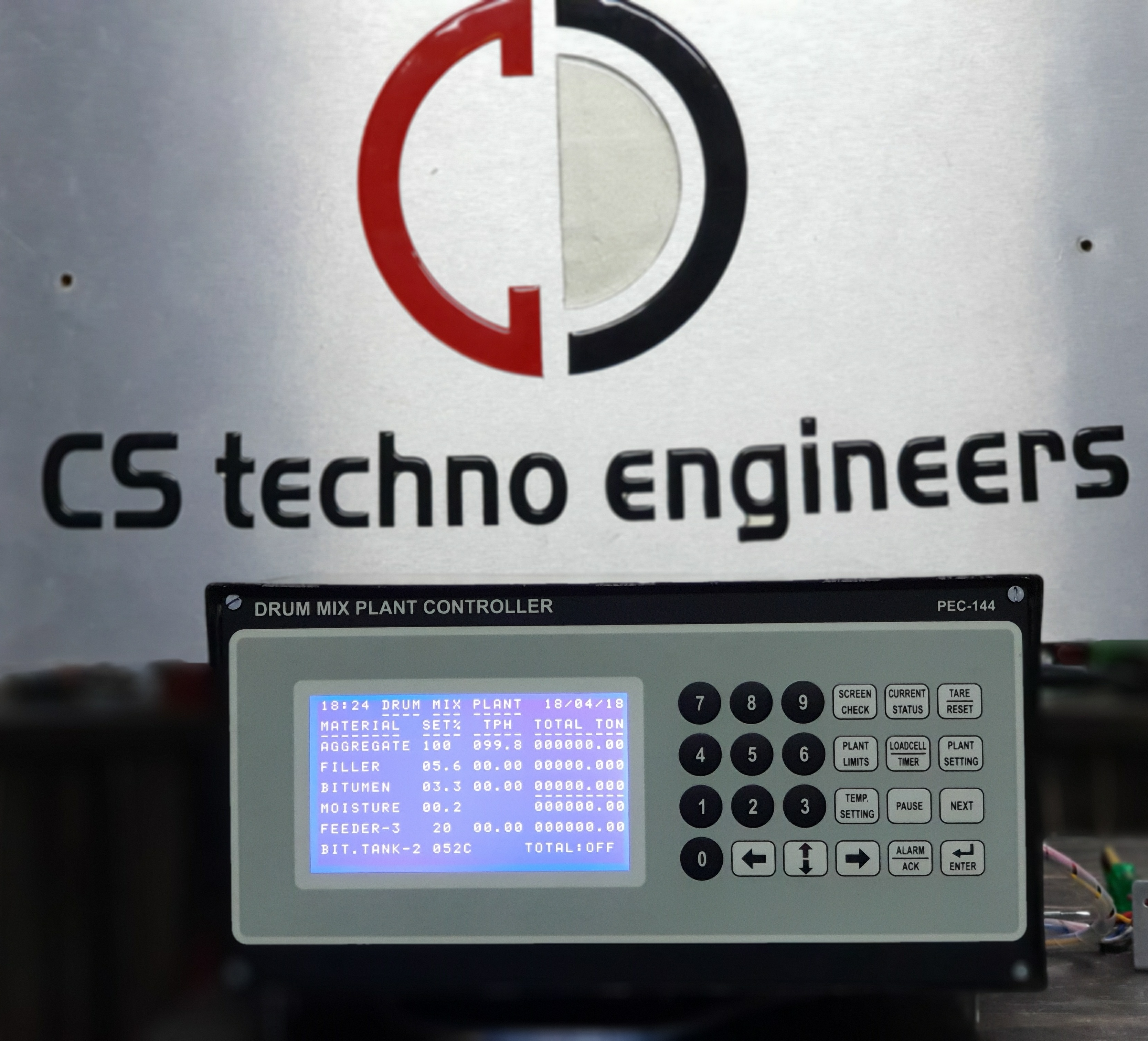 Drum Mix Controller Application: Road Construction Equipment