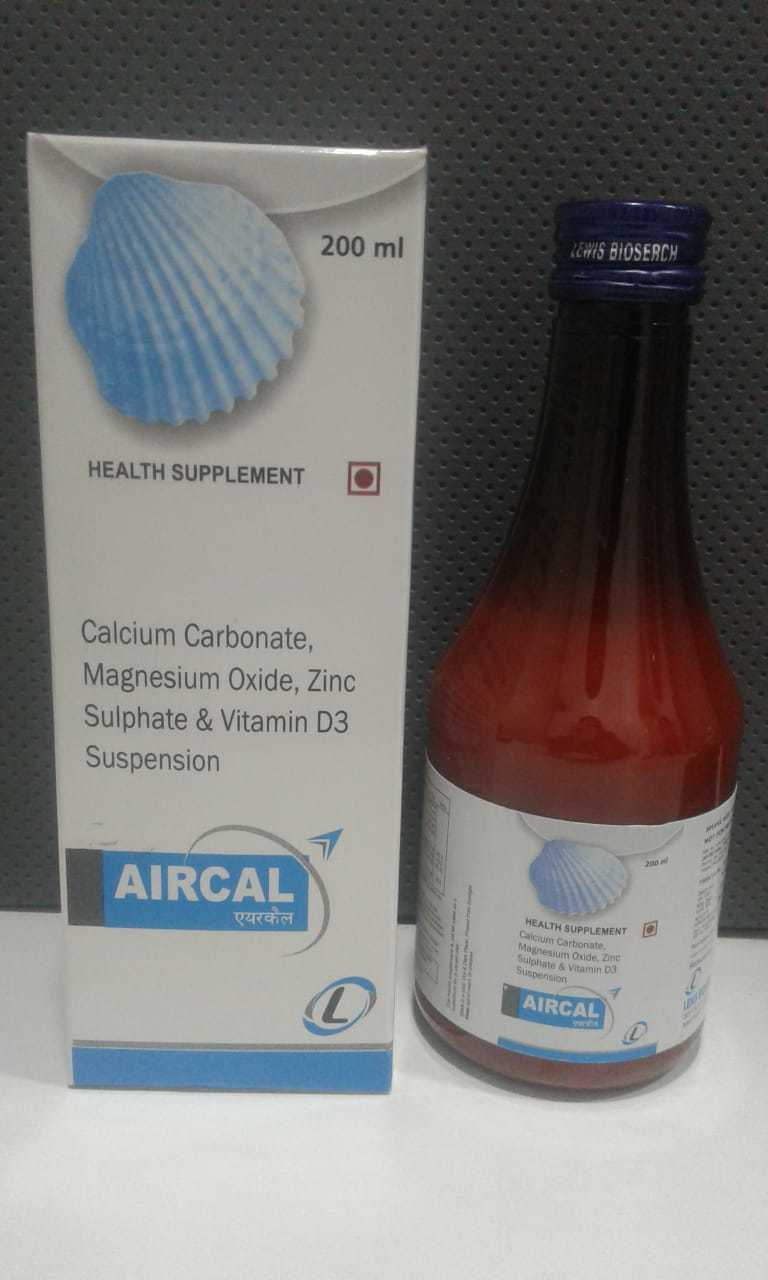 Calcium Carbonate 625 Mg + Magnesium Hydroxide 180 Mg + Zinc Gluconate 14mg + Vitamin D3 200 Iu