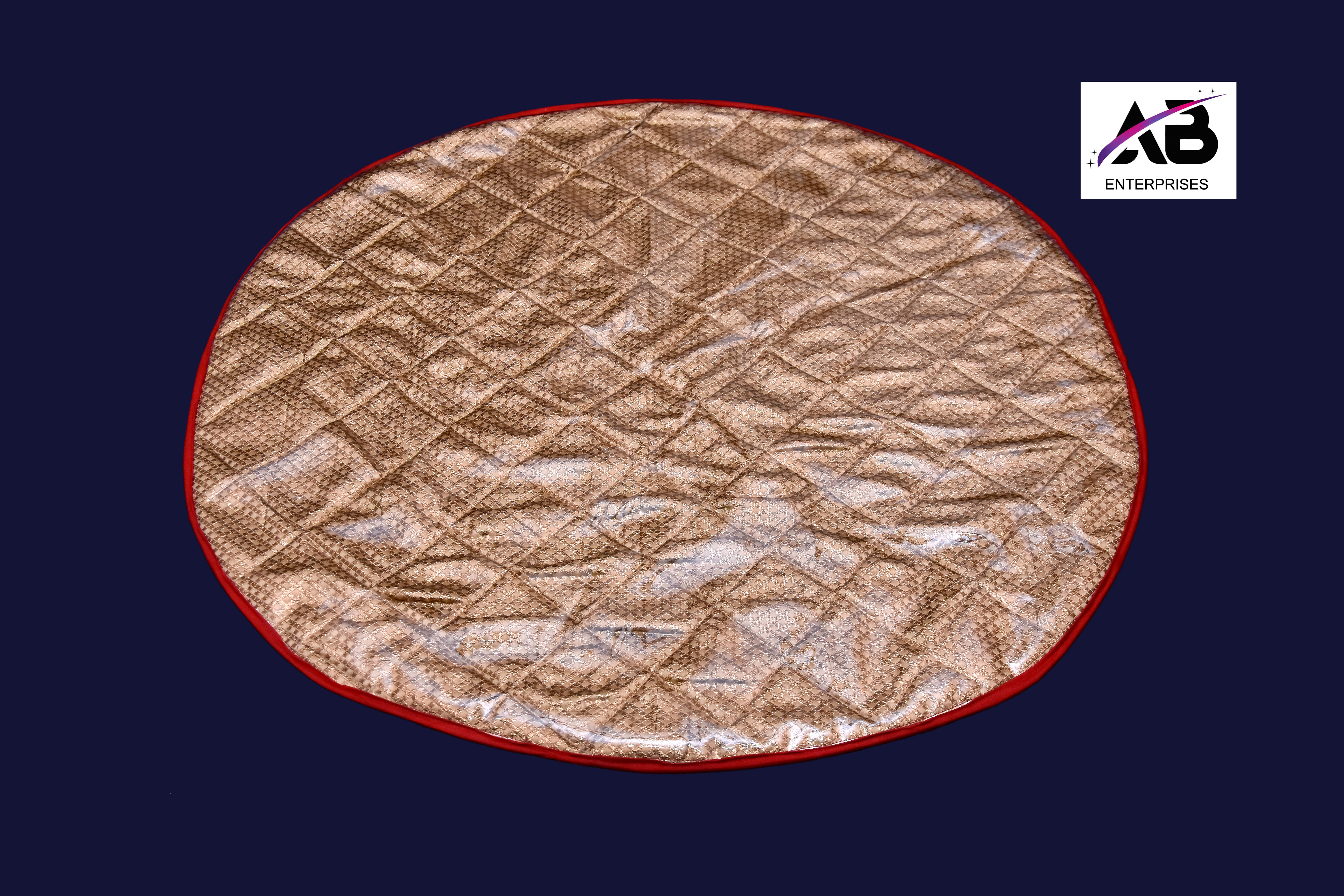 Bed Food Carpet Square - Polyester 5x5 Feet Brown