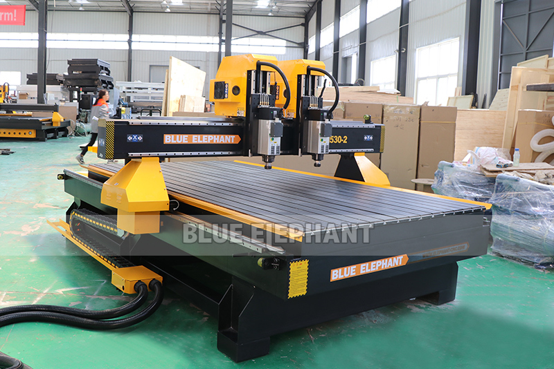 Vacuum Cleaning System Big Promotion 1530 Cnc Router Cnc Wood Router With Independent Double Head Spindles
