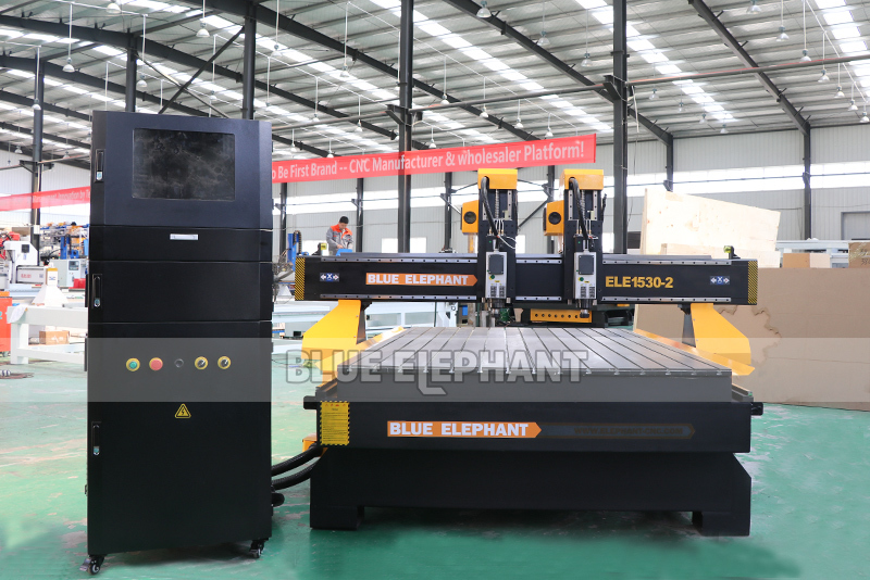 Vacuum Cleaning System Big Promotion 1530 Cnc Router Cnc Wood Router With Independent Double Head Spindles