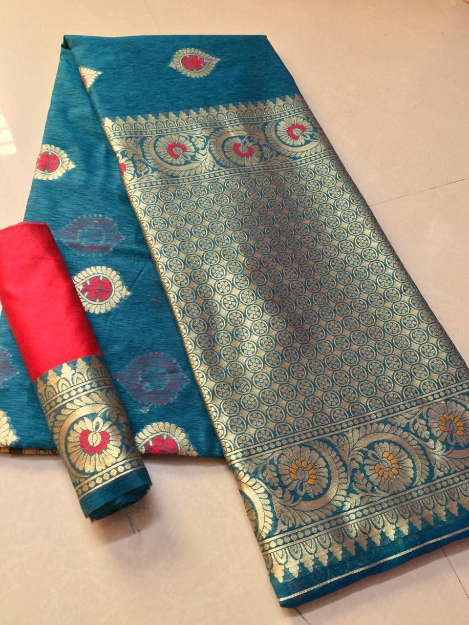 Multy Fancy Silk Sari