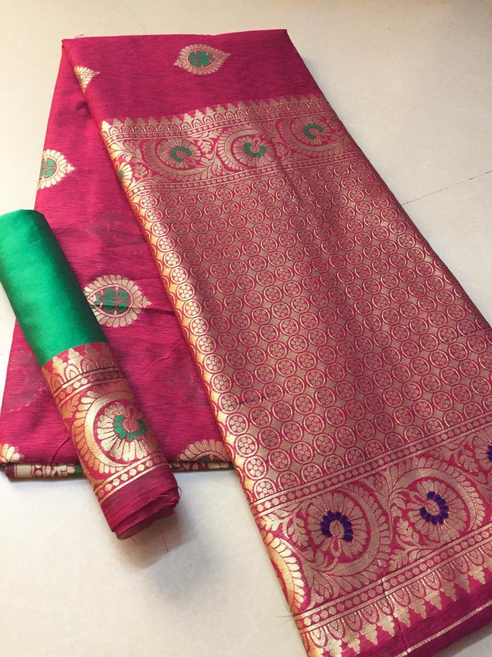 Multy Fancy Silk Sari