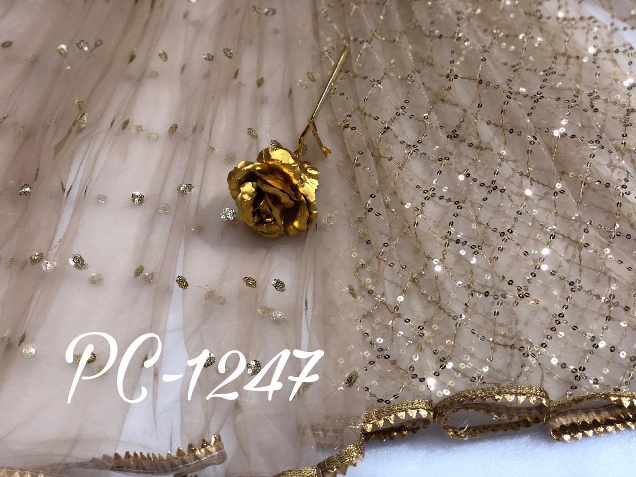 Multy Net Embroidered Saree