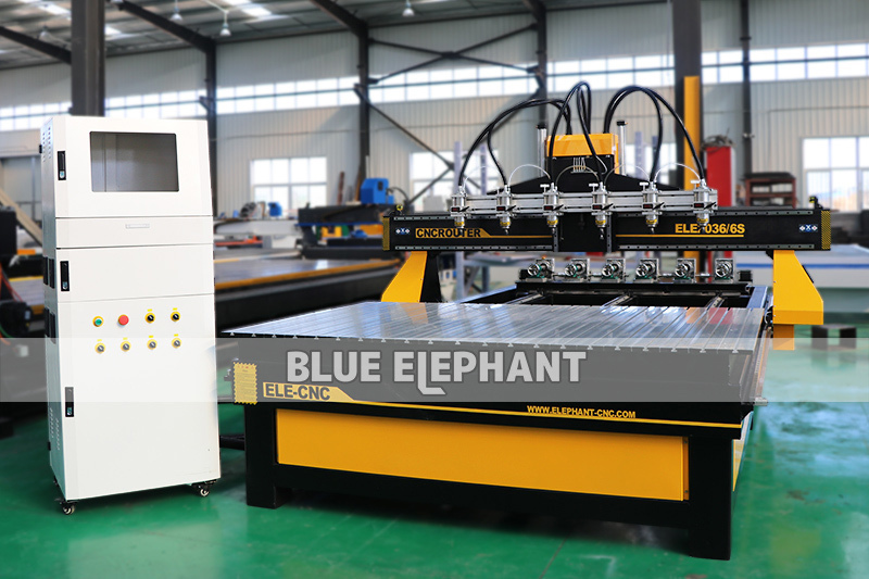 Vacuum Cleaning System 2036 Cnc Router Multi Spindle Cnc One Head With Six Spindles Cnc Woodworking Machine