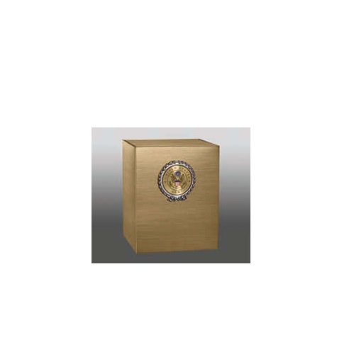 Gold Heritage Navy Cube Urn