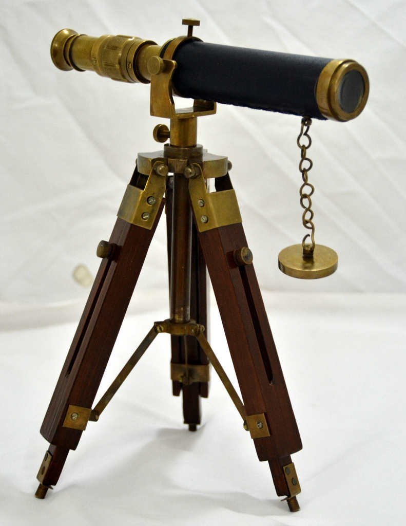 Antique Tripod Telescope Replica (Lenght -27cm With Stand Height-37cm)