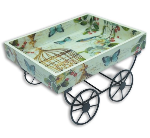 Antique Imitation Wooden Cart Tray