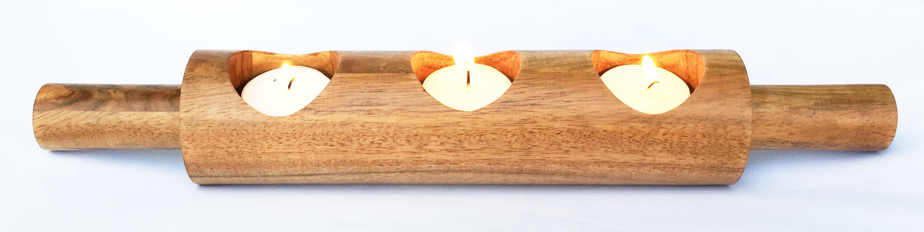 Rolling Pin Tealight Holder