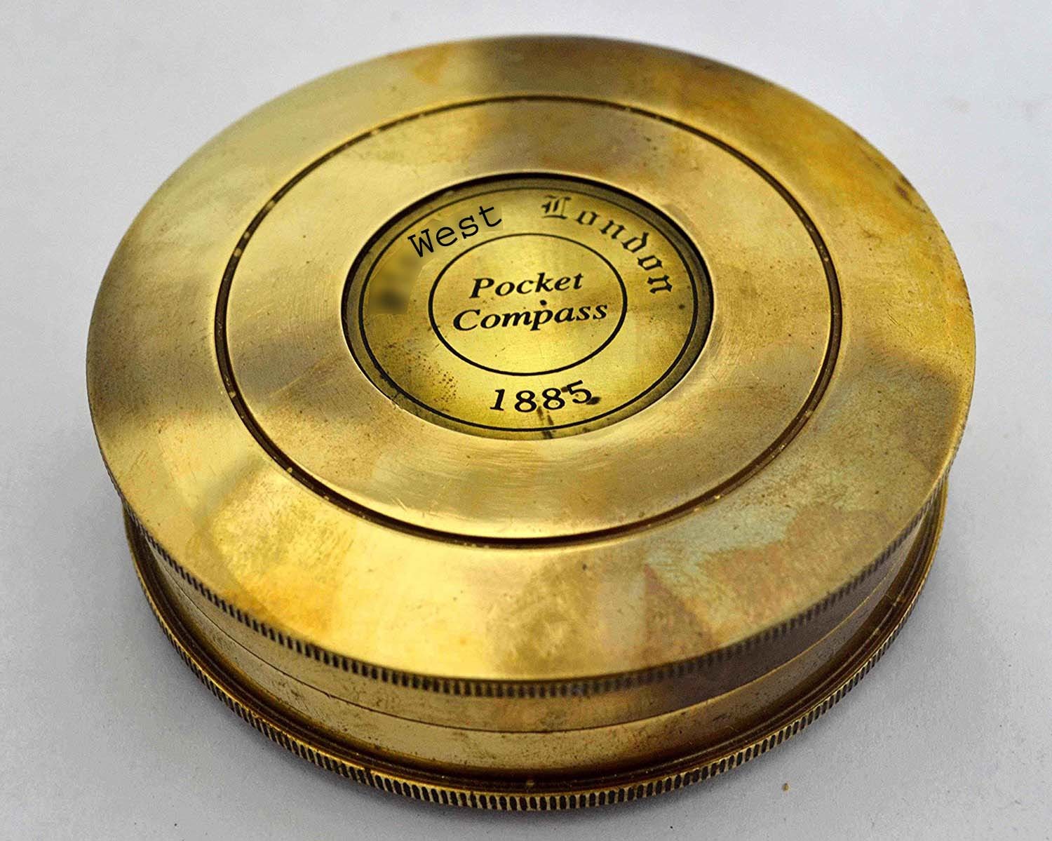 Nautical Replica Hub Vintage Compass Replica Nautical Compass - Robert Frost Poem